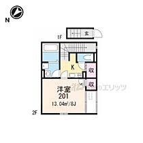 滋賀県大津市堅田１丁目（賃貸アパート1K・2階・25.88㎡） その2