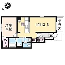 滋賀県東近江市大森町（賃貸アパート1LDK・1階・46.06㎡） その2