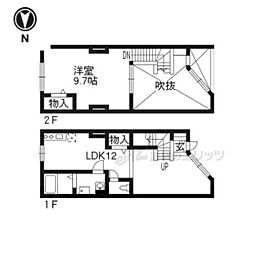JR東海道・山陽本線 石山駅 徒歩7分の賃貸アパート 1階1LDKの間取り