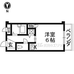 スパッションＭ＆Ｊ 3階1Kの間取り