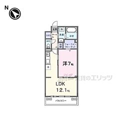 SYS大将軍 1LDKの間取図画像