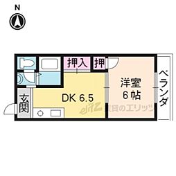 メゾン清風2 1DKの間取図画像