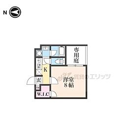 仮)西野岸ノ下町マンション 1Kの間取図画像
