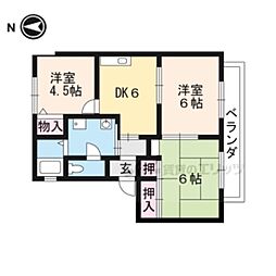 ファミールTCアクトワン 3DKの間取図画像