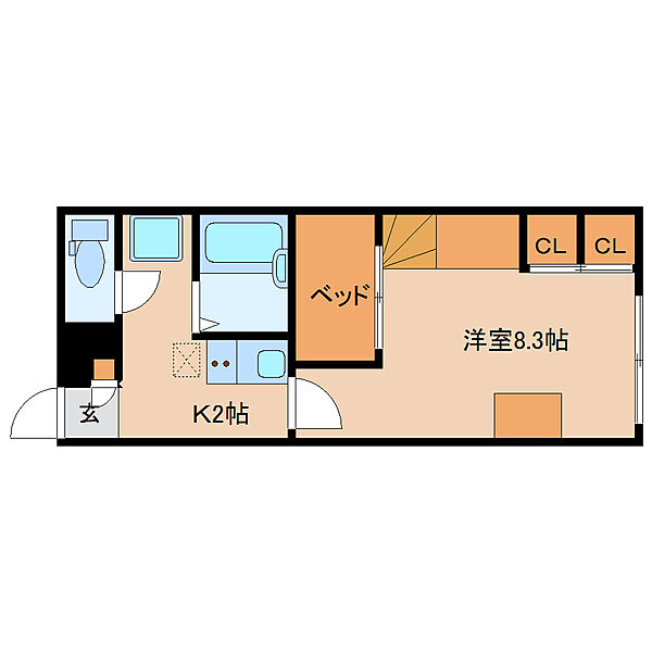 レオパレスフローレス州見台 ｜京都府木津川市州見台2丁目(賃貸アパート1K・2階・22.70㎡)の写真 その2