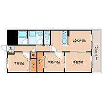 ルミエールリーフ  ｜ 奈良県奈良市南京終町696-1（賃貸マンション3LDK・2階・59.56㎡） その2