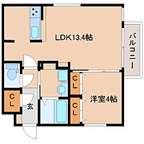 CASAαならまち 104 ｜ 奈良県奈良市南城戸町（賃貸マンション1LDK・1階・43.14㎡） その2