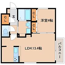 CASAαならまち 203 ｜ 奈良県奈良市南城戸町（賃貸マンション1LDK・2階・43.14㎡） その2