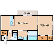 ジュ―ンベリーガーデン  ｜ 奈良県奈良市三条桧町（賃貸アパート1LDK・2階・43.93㎡） その2