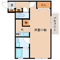 エイトキューブ  ｜ 京都府木津川市吐師松葉（賃貸アパート1K・2階・34.72㎡） その2