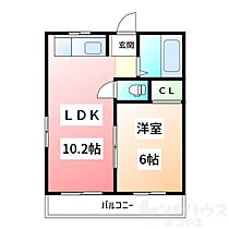 メゾンM 203 ｜ 愛媛県松山市朝生田町７丁目15-18（賃貸マンション1LDK・2階・33.10㎡） その2