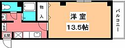 リビングアレイ・K 1Kの間取図画像