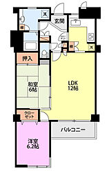 ロイヤルマンション 2LDKの間取図画像