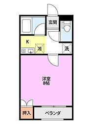 SAJA-WISH 1Kの間取図画像