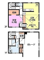 GaratteC 1LDKの間取図画像