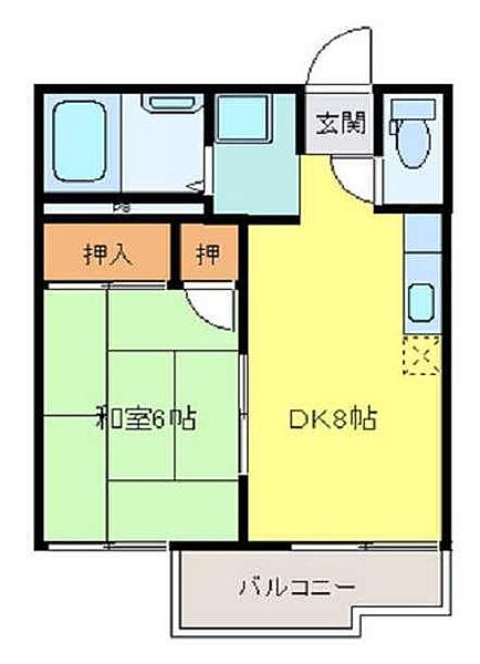 轟木ハイツD棟 102｜佐賀県鳥栖市轟木町(賃貸アパート1DK・1階・30.66㎡)の写真 その2