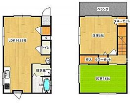 アクアビレッジ B ｜ 佐賀県三養基郡みやき町大字簑原（賃貸一戸建2LDK・--・70.38㎡） その2