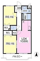 エスポワール I202 ｜ 佐賀県鳥栖市田代外町（賃貸マンション2LDK・1階・54.15㎡） その2