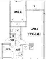 リタリッチ鳥栖壱番館 101 ｜ 佐賀県鳥栖市田代外町（賃貸アパート1LDK・1階・36.44㎡） その2