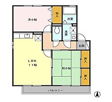 ロシェ・ポンテージ A202 ｜ 佐賀県鳥栖市田代外町（賃貸アパート2LDK・2階・55.44㎡） その2