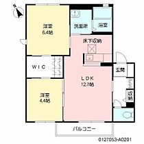 ビューハイムII A201 ｜ 佐賀県鳥栖市弥生が丘5丁目（賃貸アパート2LDK・2階・54.98㎡） その2