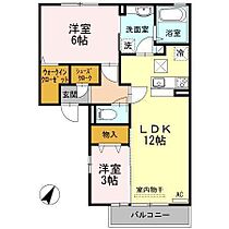 ヴィルヌーブ伍番街　B棟 107 ｜ 佐賀県鳥栖市原古賀町（賃貸アパート2LDK・1階・52.30㎡） その2