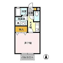 セジュール紅葉II 202 ｜ 佐賀県鳥栖市田代外町（賃貸アパート1K・2階・23.40㎡） その2