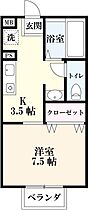 フォンティーヌ 101 ｜ 佐賀県鳥栖市今泉町（賃貸アパート1K・1階・27.60㎡） その2