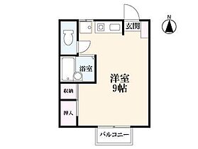 エレガンス村田　A棟 A-7 ｜ 佐賀県鳥栖市村田町（賃貸アパート1R・1階・25.04㎡） その2