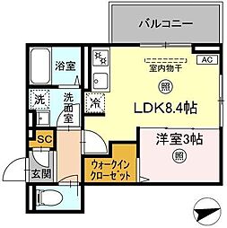 間取図画像 1LDK