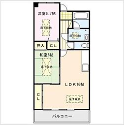 間取図画像 2LDK