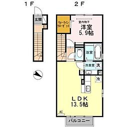 間取図画像 1LDK