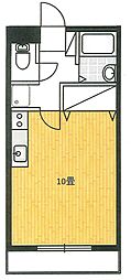 エーティーハイツB ワンルームの間取図画像