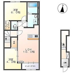 田代新町新築工事 2LDKの間取図画像