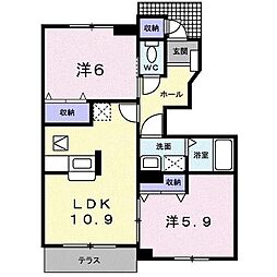 リジェール8 2LDKの間取図画像