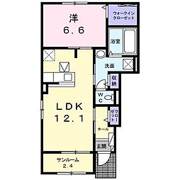 グラン・アーブル3 1LDKの間取図画像