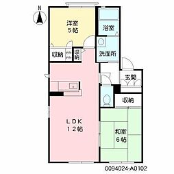 ファミール桜台 2LDKの間取図画像