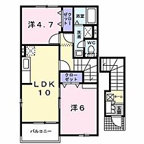 フォレスト金の原II 201 ｜ 佐賀県三養基郡みやき町大字白壁（賃貸アパート2LDK・2階・50.14㎡） その2