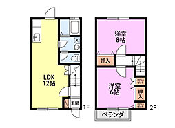 フェアリー詩季 2LDKの間取図画像