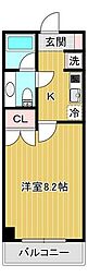 コンフォートEXE新田ステーション第13冬見ビル 1Kの間取図画像