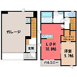 雀宮駅 15.2万円