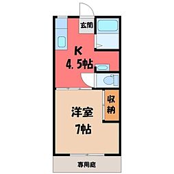 宇都宮駅 3.8万円
