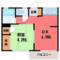 シティハイムGODAI  ｜ 栃木県宇都宮市五代2丁目（賃貸アパート1DK・1階・26.35㎡） その2