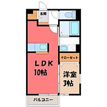 サンパレス F  ｜ 栃木県宇都宮市鶴田町（賃貸アパート1SK・1階・36.00㎡） その2