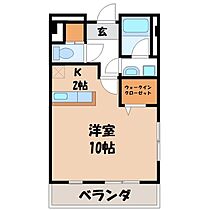 栃木県宇都宮市西原町（賃貸マンション1R・4階・36.27㎡） その2