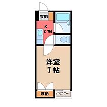 栃木県宇都宮市若草4丁目（賃貸マンション1K・1階・22.00㎡） その2