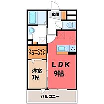 チェルボ  ｜ 栃木県宇都宮市鶴田町（賃貸アパート1LDK・3階・33.40㎡） その2