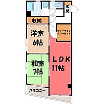 栃木県宇都宮市昭和3丁目（賃貸マンション2LDK・5階・58.90㎡） その2