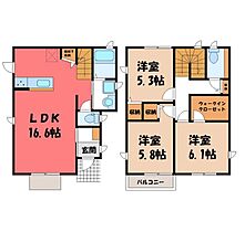 ブリーズヴェール F  ｜ 栃木県宇都宮市御幸町（賃貸一戸建3LDK・1階・81.56㎡） その2