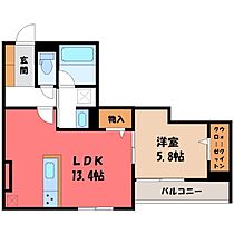 TORISIAS南大通り  ｜ 栃木県宇都宮市南大通り4丁目（賃貸アパート1LDK・2階・48.40㎡） その2